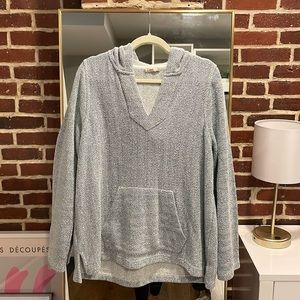 Faherty Light Blue Hooded Sweater